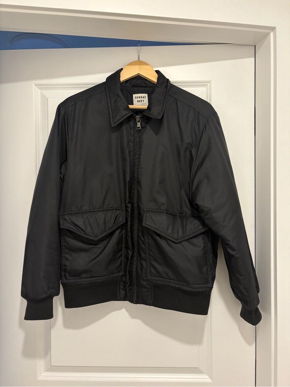 Sunday Best Aritzia Black Bomber Jacket